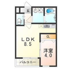 H－maison大正の物件間取画像